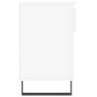 Mueble zapatero madera contrachapada blanco brillo 102x36x60 cm en Zapateros y organizadores de calzado | Comprar online en Foru