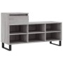 Mueble zapatero madera contrachapada gris Sonoma 102x36x60 cm en Zapateros y organizadores de calzado | Comprar online en Foru.e