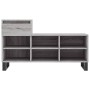 Mueble zapatero madera contrachapada gris Sonoma 102x36x60 cm en Zapateros y organizadores de calzado | Comprar online en Foru.e