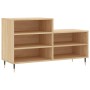 Mueble zapatero madera contrachapada roble Sonoma 102x36x60 cm en Zapateros y organizadores de calzado | Comprar online en Foru.