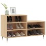 Mueble zapatero madera contrachapada roble Sonoma 102x36x60 cm en Zapateros y organizadores de calzado | Comprar online en Foru.