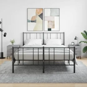 Mesitas noche 2 uds madera ingeniería gris Sonoma 40x35x47,5 cm de vidaXL, Mesitas de noche - Ref: Foro24-827321, Precio: 74,...