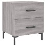 Mesitas noche 2 uds madera ingeniería gris Sonoma 40x35x47,5 cm de vidaXL, Mesitas de noche - Ref: Foro24-827321, Precio: 75,...
