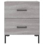 Mesitas noche 2 uds madera ingeniería gris Sonoma 40x35x47,5 cm de vidaXL, Mesitas de noche - Ref: Foro24-827321, Precio: 75,...