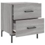 Mesitas noche 2 uds madera ingeniería gris Sonoma 40x35x47,5 cm de vidaXL, Mesitas de noche - Ref: Foro24-827321, Precio: 75,...
