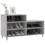 Mueble zapatero madera contrachapada gris hormigón 102x36x60 cm en Zapateros y organizadores de calzado | Comprar online en Foru