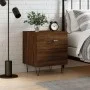 Brown oak engineered wood bedside table 40x35x47.5 cm by vidaXL, Nightstands - Ref: Foro24-827306, Price: 56,25 €, Discount: %
