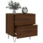 Brown oak engineered wood bedside table 40x35x47.5 cm by vidaXL, Nightstands - Ref: Foro24-827306, Price: 56,25 €, Discount: %