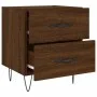 Brown oak engineered wood bedside table 40x35x47.5 cm by vidaXL, Nightstands - Ref: Foro24-827306, Price: 56,25 €, Discount: %