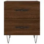Brown oak engineered wood bedside table 40x35x47.5 cm by vidaXL, Nightstands - Ref: Foro24-827306, Price: 56,25 €, Discount: %