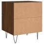 Brown oak engineered wood bedside table 40x35x47.5 cm by vidaXL, Nightstands - Ref: Foro24-827306, Price: 56,25 €, Discount: %