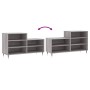Mueble zapatero madera contrachapada gris Sonoma 102x36x60 cm en Zapateros y organizadores de calzado | Comprar online en Foru.e