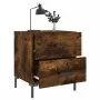 Mesita de noche madera ingeniería roble ahumado 40x35x47,5 cm de vidaXL, Mesitas de noche - Ref: Foro24-827318, Precio: 49,84...