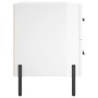 Mesita noche 2 uds madera ingeniería blanco brillo 40x35x47,5cm de vidaXL, Mesitas de noche - Ref: Foro24-827329, Precio: 105...