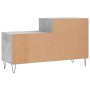 Mueble zapatero madera contrachapada gris hormigón 102x36x60 cm en Zapateros y organizadores de calzado | Comprar online en Foru