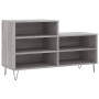 Mueble zapatero madera contrachapada gris Sonoma 102x36x60 cm en Zapateros y organizadores de calzado | Comprar online en Foru.e