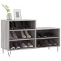 Mueble zapatero madera contrachapada gris Sonoma 102x36x60 cm en Zapateros y organizadores de calzado | Comprar online en Foru.e