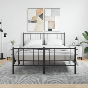 Mesita noche 2 uds madera ingeniería blanco brillo 40x35x47,5cm de vidaXL, Mesitas de noche - Ref: Foro24-827313, Precio: 98,...