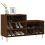 Mueble zapatero madera contrachapada roble marrón 102x36x60 cm en Zapateros y organizadores de calzado | Comprar online en Foru.