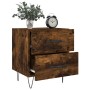 Mesita noche 2 uds madera ingeniería roble ahumado 40x35x47,5cm de vidaXL, Mesitas de noche - Ref: Foro24-827303, Precio: 83,...