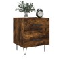 Mesita noche 2 uds madera ingeniería roble ahumado 40x35x47,5cm de vidaXL, Mesitas de noche - Ref: Foro24-827303, Precio: 83,...