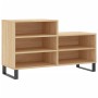 Mueble zapatero madera contrachapada roble Sonoma 102x36x60 cm en Zapateros y organizadores de calzado | Comprar online en Foru.