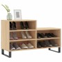 Mueble zapatero madera contrachapada roble Sonoma 102x36x60 cm en Zapateros y organizadores de calzado | Comprar online en Foru.