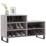 Mueble zapatero madera contrachapada gris Sonoma 102x36x60 cm en Zapateros y organizadores de calzado | Comprar online en Foru.e