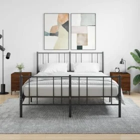 Mesita noche 2 uds madera ingeniería marrón roble 40x35x47,5 cm de vidaXL, Mesitas de noche - Ref: Foro24-827323, Precio: 64,...