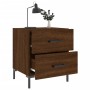 Mesita noche 2 uds madera ingeniería marrón roble 40x35x47,5 cm de vidaXL, Mesitas de noche - Ref: Foro24-827323, Precio: 64,...