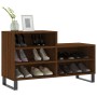Mueble zapatero madera contrachapada roble marrón 102x36x60 cm en Zapateros y organizadores de calzado | Comprar online en Foru.