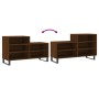 Mueble zapatero madera contrachapada roble marrón 102x36x60 cm en Zapateros y organizadores de calzado | Comprar online en Foru.