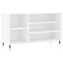 Mueble zapatero madera contrachapada blanco 102x36x60 cm en Zapateros y organizadores de calzado | Comprar online en Foru.es