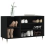 Mueble zapatero madera contrachapada negro 102x36x60 cm en Zapateros y organizadores de calzado | Comprar online en Foru.es
