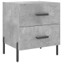 Mesita noche 2 uds madera ingeniería gris hormigón 40x35x47,5cm de vidaXL, Mesitas de noche - Ref: Foro24-827333, Precio: 71,...