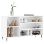 Mueble zapatero madera contrachapada blanco brillo 102x36x60 cm en Zapateros y organizadores de calzado | Comprar online en Foru
