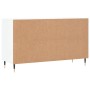 Mueble zapatero madera contrachapada blanco brillo 102x36x60 cm en Zapateros y organizadores de calzado | Comprar online en Foru