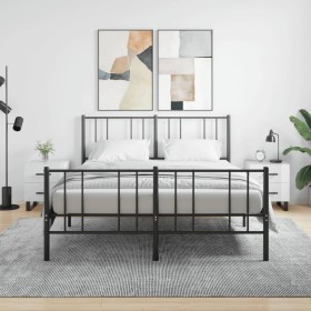 Mesita noche 2 uds madera ingeniería blanco brillo 40x35x47,5cm de vidaXL, Mesitas de noche - Ref: Foro24-827361, Precio: 112...