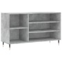 Mueble zapatero madera contrachapada gris hormigón 102x36x60 cm en Zapateros y organizadores de calzado | Comprar online en Foru