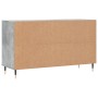Mueble zapatero madera contrachapada gris hormigón 102x36x60 cm en Zapateros y organizadores de calzado | Comprar online en Foru