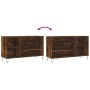 Mueble zapatero madera contrachapada roble ahumado 102x36x60 cm en Zapateros y organizadores de calzado | Comprar online en Foru