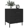 Nightstands 2 pcs black engineered wood 40x35x47.5 cm by vidaXL, Nightstands - Ref: Foro24-827327, Price: 99,85 €, Discount: %