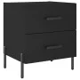 Nightstands 2 pcs black engineered wood 40x35x47.5 cm by vidaXL, Nightstands - Ref: Foro24-827327, Price: 99,85 €, Discount: %