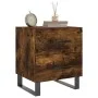 Mesita noche 2 uds madera ingeniería roble ahumado 40x35x47,5cm de vidaXL, Mesitas de noche - Ref: Foro24-827367, Precio: 68,...