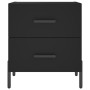 Mesitas de noche 2 uds madera ingeniería negro 40x35x47,5 cm de vidaXL, Mesitas de noche - Ref: Foro24-827327, Precio: 101,22...