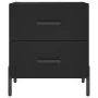 Nightstands 2 pcs black engineered wood 40x35x47.5 cm by vidaXL, Nightstands - Ref: Foro24-827327, Price: 99,85 €, Discount: %
