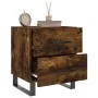 Mesita noche 2 uds madera ingeniería roble ahumado 40x35x47,5cm de vidaXL, Mesitas de noche - Ref: Foro24-827367, Precio: 68,...