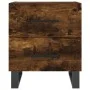 Mesita noche 2 uds madera ingeniería roble ahumado 40x35x47,5cm de vidaXL, Mesitas de noche - Ref: Foro24-827367, Precio: 68,...
