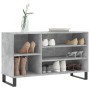 Mueble zapatero madera contrachapada gris hormigón 102x36x60 cm en Zapateros y organizadores de calzado | Comprar online en Foru