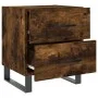 Mesita noche 2 uds madera ingeniería roble ahumado 40x35x47,5cm de vidaXL, Mesitas de noche - Ref: Foro24-827367, Precio: 68,...